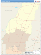 West Carroll Parish (County), LA Digital Map Color Cast Style